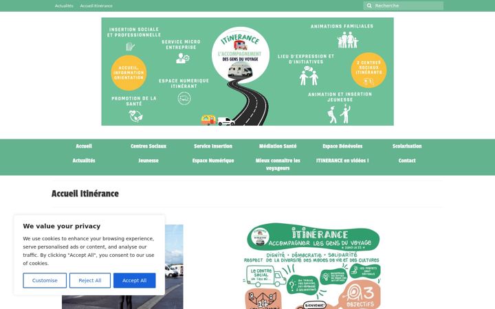 Screenshot of itinerance22.fr