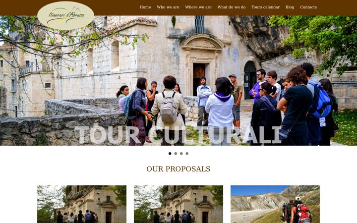 Screenshot of itineraridabruzzo.com