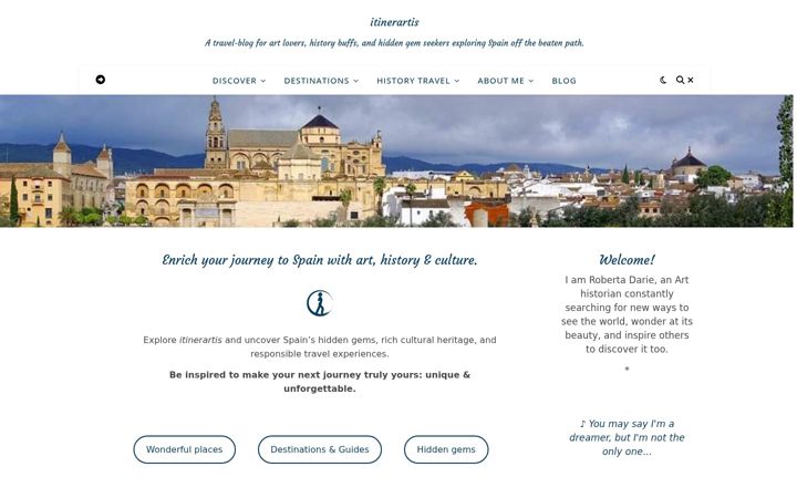 Screenshot of itinerartis.com