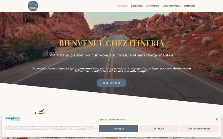 Screenshot of itineria-travelplanner.fr