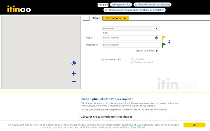 Screenshot of itinoo.fr