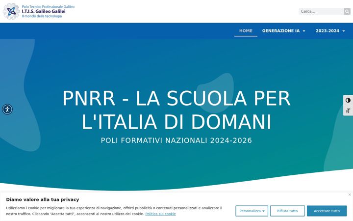 Screenshot of itisgalileiromapnrr.it