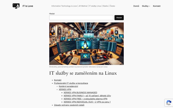 Screenshot of itislove.cz