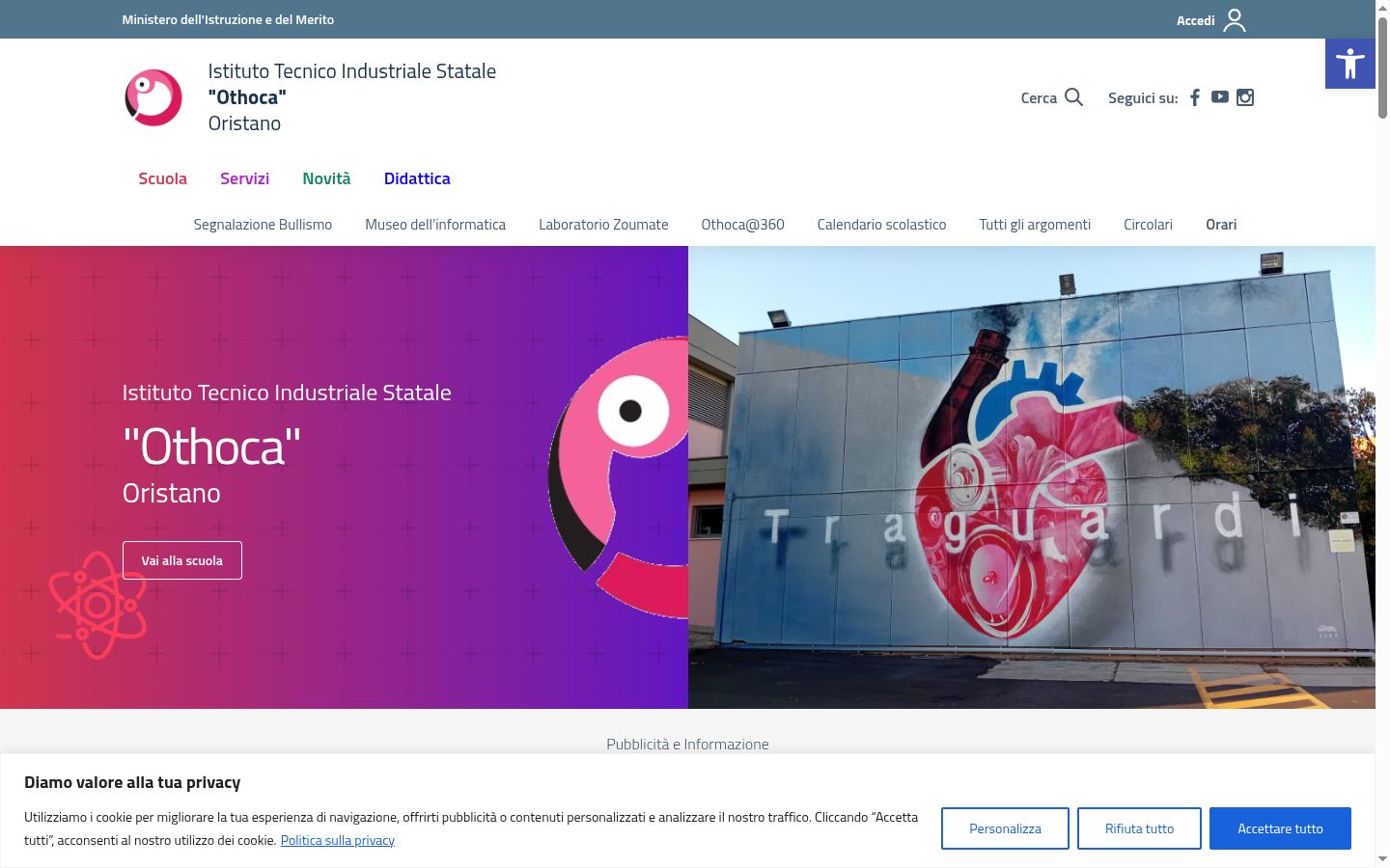 Screenshot des Einwilligungsbanners vor jeglicher Interaktion