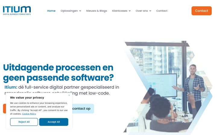 Screenshot of itium.nl