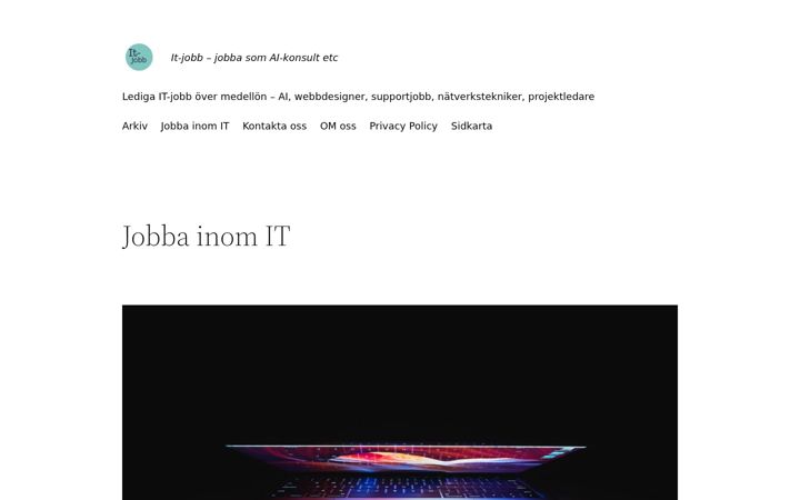 Screenshot of itjobb.eu