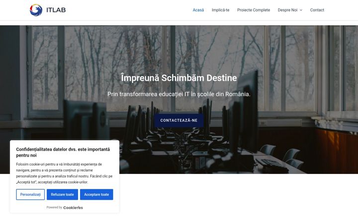 Screenshot of itlab-rbl.ro
