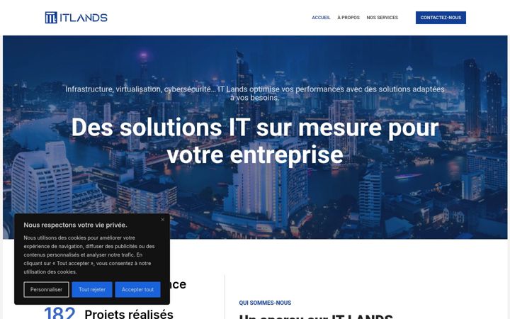 Screenshot of itlands-export.com