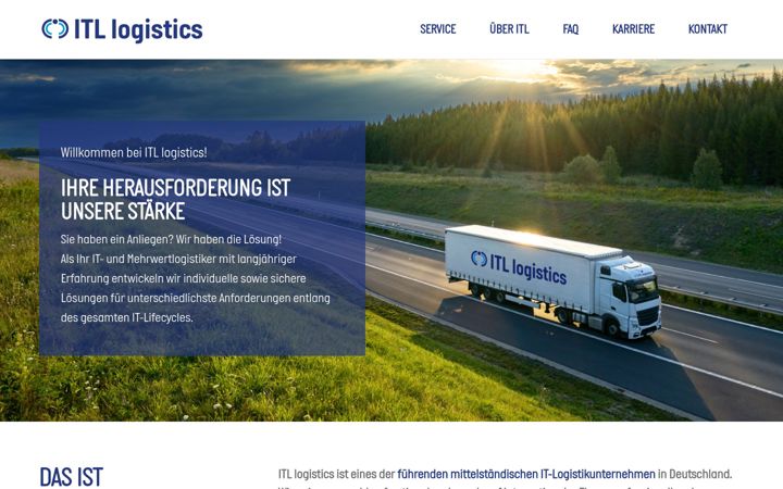 Screenshot of itllogistics.de