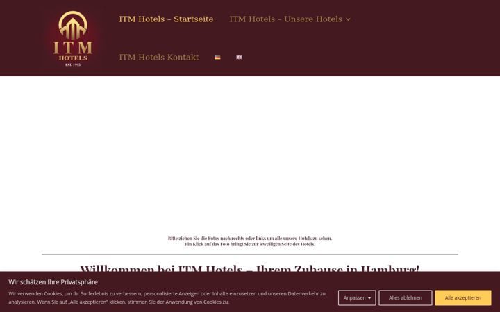 Screenshot of itm-hotels.de