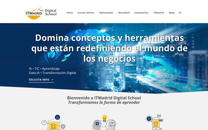 Screenshot of itmadrid.com