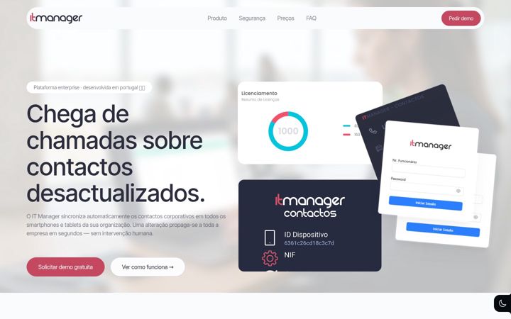 Screenshot of itmanager.pt