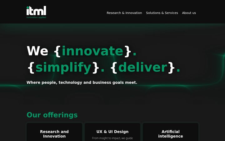 Screenshot of itml.uk
