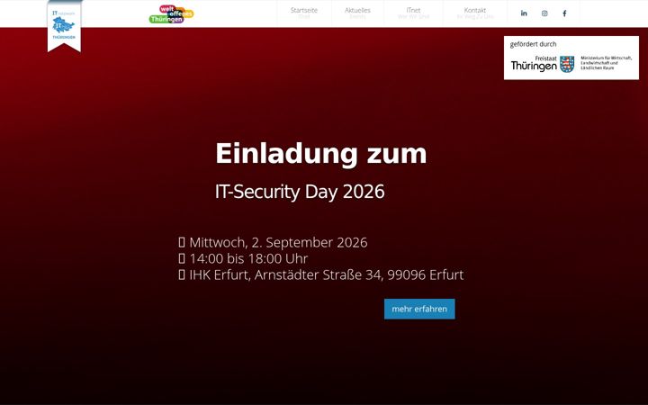 Screenshot of itnet-th.de