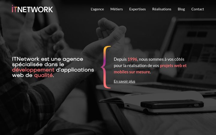 Screenshot di itnetwork.fr