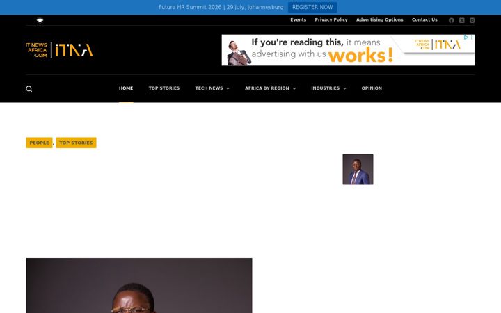 Screenshot of itnewsafrica.com