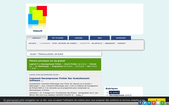 Screenshot of itools.fr