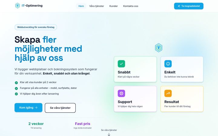 Screenshot of itoptimering.se