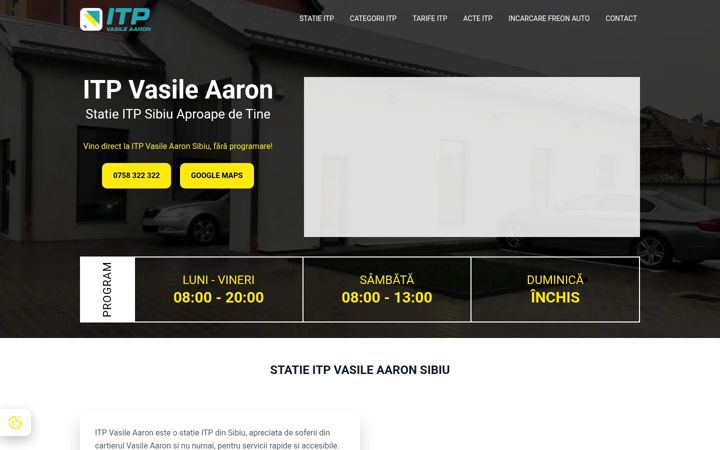 Screenshot of itp-vasile-aaron.ro