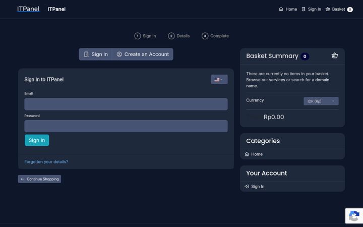 Screenshot of itpanel.app