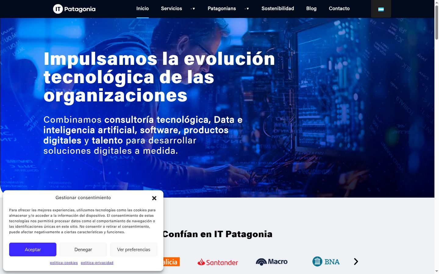 Screenshot tal-banner tal-kunsens muri qabel kwalunkwe interazzjoni