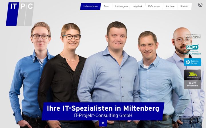 Screenshot of itpc-gmbh.de