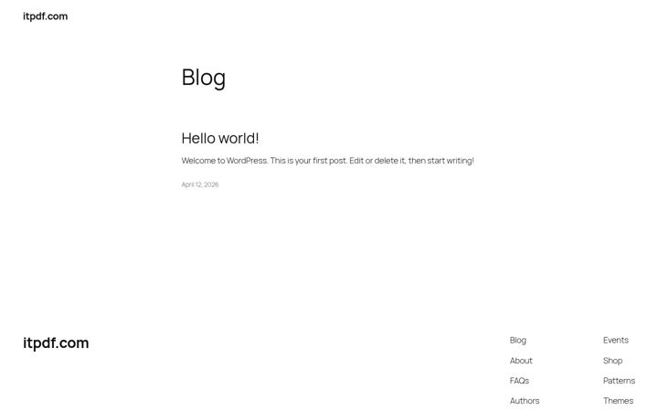 Screenshot of itpdf.com
