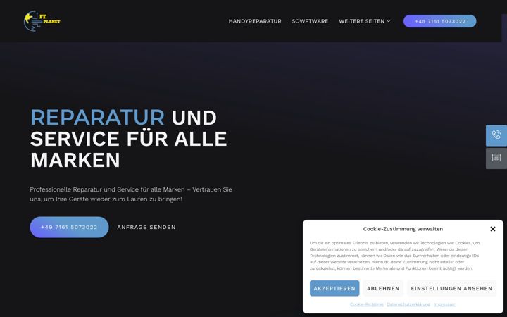 Screenshot of itplanetgoeppingen.de