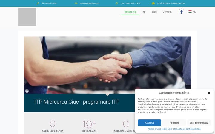Screenshot of itpmciuc.ro