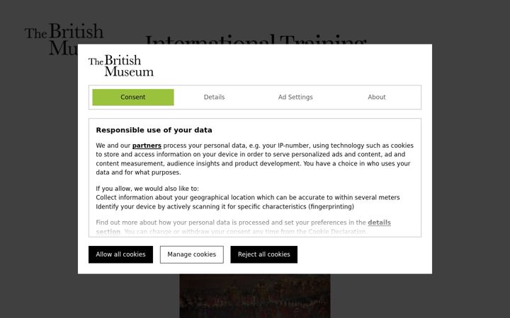 Screenshot of itponlineexhibitions.org