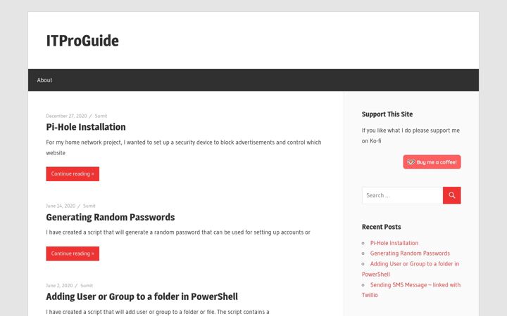 Screenshot of itproguide.net
