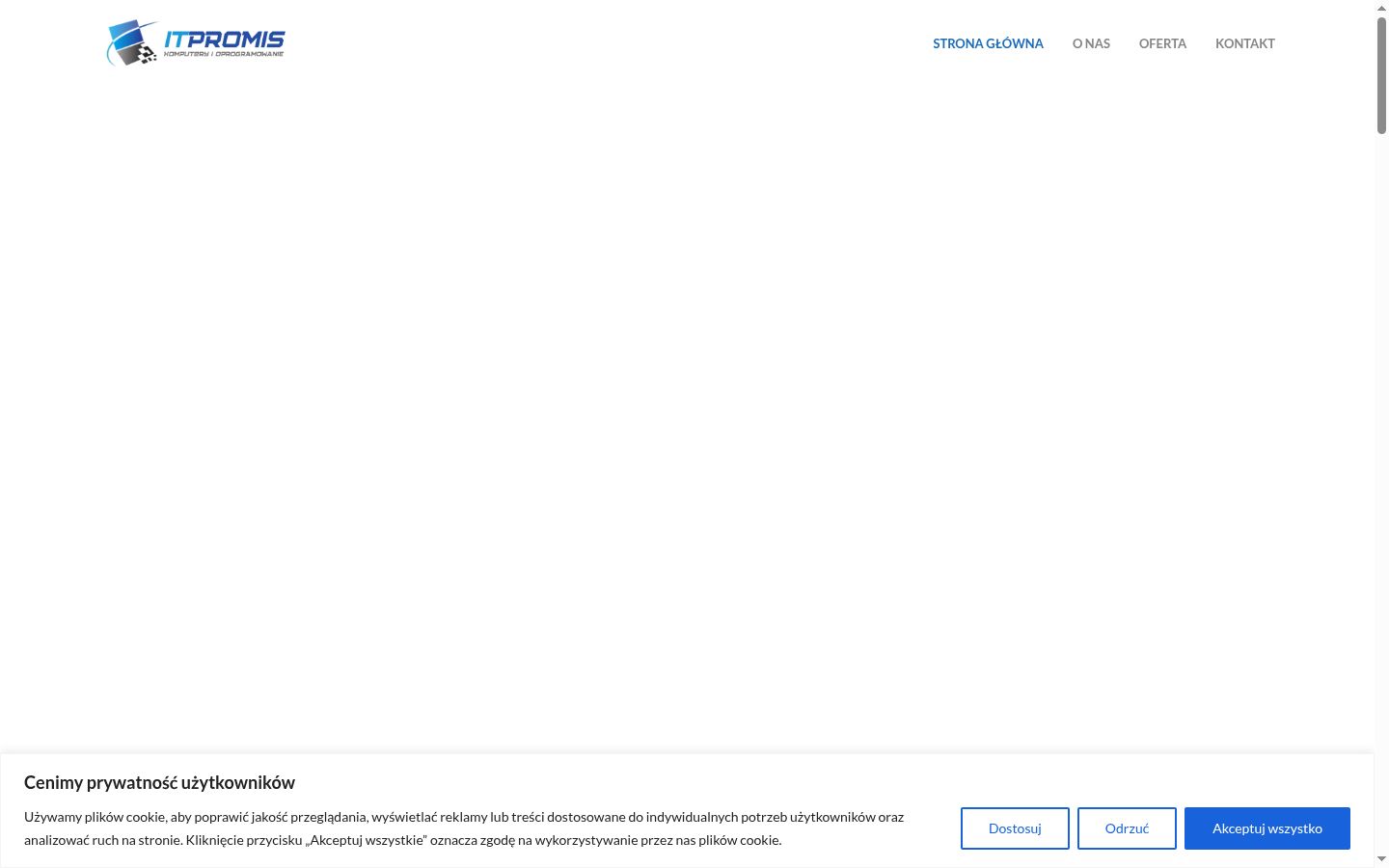 Captura de ecrã do banner de consentimento apresentado antes de qualquer interação