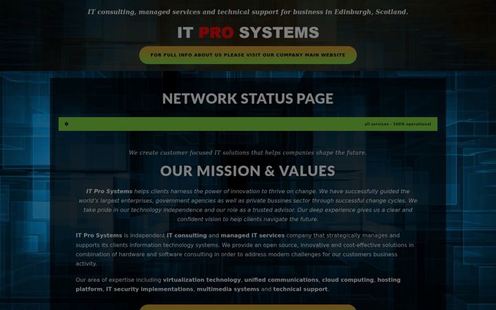 Screenshot of itprosystems.info