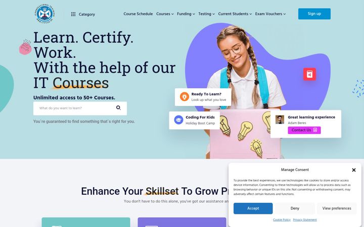 Screenshot of itpt.co.uk