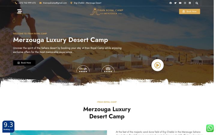 Screenshot of itranroyalcamp.com