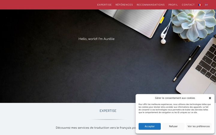 Screenshot of itranslate.fr