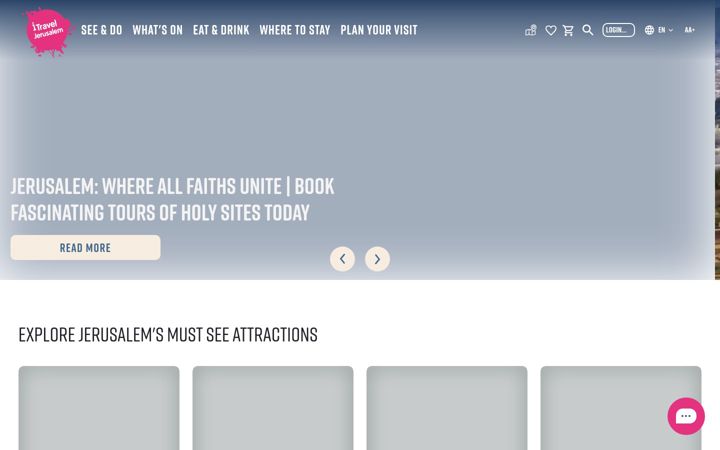 Screenshot of itraveljerusalem.com