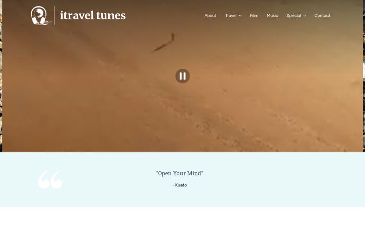 Screenshot of itraveltunes.com