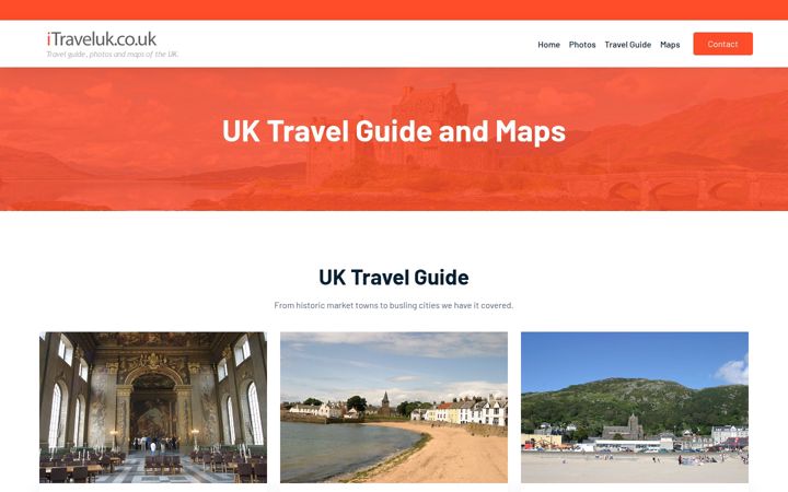 Screenshot of itraveluk.co.uk