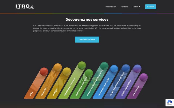 Screenshot of itrc.fr