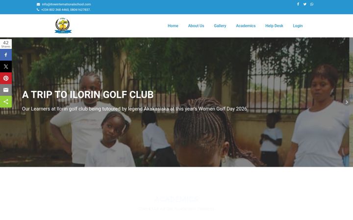 Screenshot of itreeinternationalschool.com