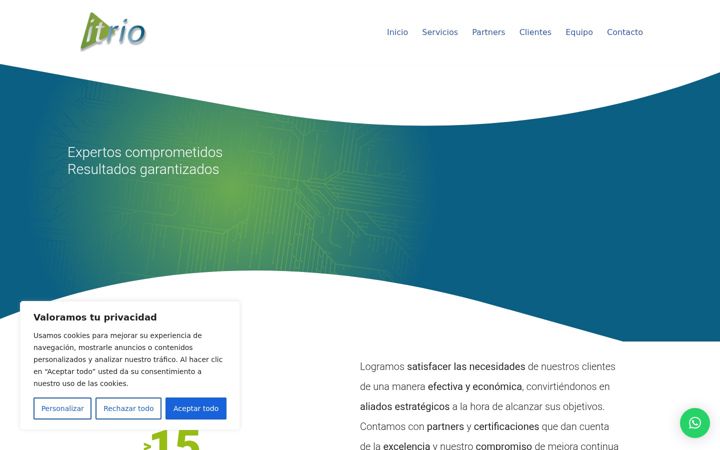 Screenshot of itrio.net