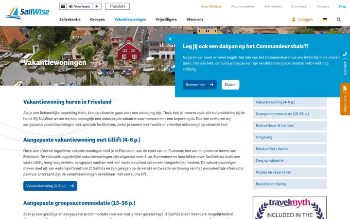 Screenshot of itsailhus.nl