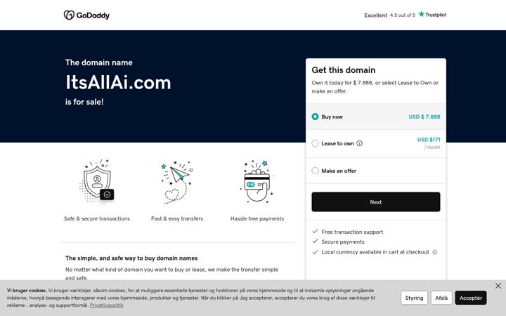 Screenshot of itsallai.com