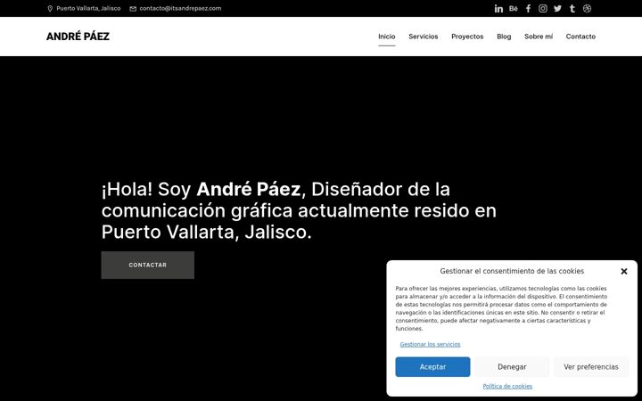 Screenshot of itsandrepaez.com