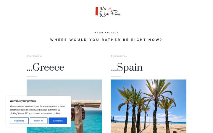 Screenshot of itsaniceplace.com