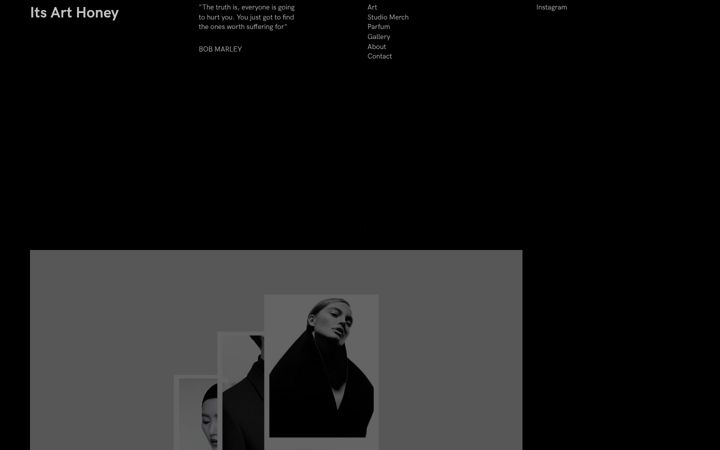 Screenshot of itsarthoney.com
