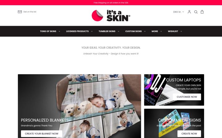 Snímek obrazovky itsaskin.com