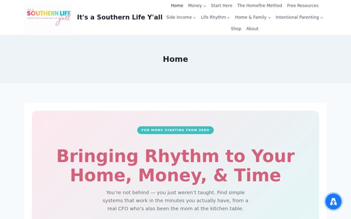 Screenshot of itsasouthernlifeyall.com
