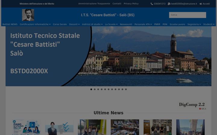 Screenshot of itsbattisti.edu.it